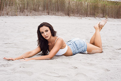 Nicolette at Narragansett Beach, Rhode Island
