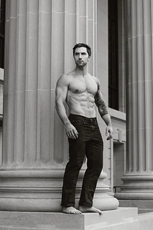 Randy at Yale University Hewitt Quadrangle