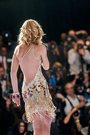 Dominika Stara - Wearing Sondra Cell Swarovski Crystal Dress